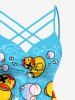 Ducks Bubble Print Matching Hawaii Beach Outfit For Couples -  