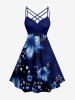 Flowers Print Matching Hawaii Beach Outfit For Couples -  