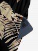 Tropical Leaf Print Matching Hawaii Beach Outfit For Couples -  