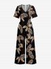 Tropical Leaf Print Matching Hawaii Beach Outfit For Couples -  