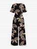 Tropical Leaf Print Matching Hawaii Beach Outfit For Couples -  