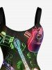 Guitar Music Symbol Rock and Roll Print Hawaii A Line Dress -  