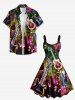 Guitar Music Symbol Rock and Roll Print Hawaii A Line Dress -  