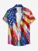 Patriotic American Flag Painting Print Matching Outfit For Couples -  