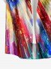 Patriotic American Flag Painting Print Matching Outfit For Couples -  