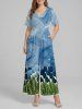 Tulip Flower Painting Print Matching Hawaii Beach Outfit For Couples -  