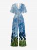 Tulip Flower Painting Print Matching Hawaii Beach Outfit For Couples -  