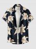 Hibiscus Flowers Tropical Leaf Print Matching Hawaii Beach Outfit For Couples -  