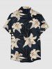 Hibiscus Flowers Tropical Leaf Print Matching Hawaii Beach Outfit For Couples -  