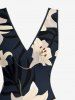 Hibiscus Flowers Tropical Leaf Print Matching Hawaii Beach Outfit For Couples -  