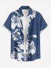 Hibiscus Flower Leaf Print Matching Hawaii Beach Outfit For Couples -  