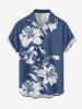 Hibiscus Flower Leaf Print Matching Hawaii Beach Outfit For Couples -  