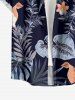 Hibiscus Flowers Tropical Leaf Print Matching Hawaii Beach Outfit For Couples -  