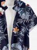 Hibiscus Flowers Tropical Leaf Print Matching Hawaii Beach Outfit For Couples -  