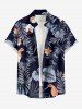 Hibiscus Flowers Tropical Leaf Print Matching Hawaii Beach Outfit For Couples -  