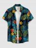 Troipical Flower Leaf Print Matching Hawaii Beach Outfit For Couples -  