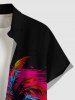 Colorful Coconut Tree Sun Print Matching Hawaii Beach Outfit For Couples -  
