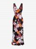 Flowers Leaf Tropical Print Matching Hawaii Beach Outfit For Couples -  