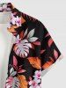 Flowers Leaf Tropical Print Matching Hawaii Beach Outfit For Couples -  