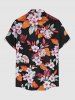 Flowers Leaf Tropical Print Matching Hawaii Beach Outfit For Couples -  