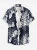Hibiscus Flowers Tropical Leaf Print Matching Hawaii Beach Outfit For Couples -  