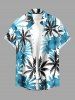 Hibiscus Flower Leaf Coconut Tree Print Matching Hawaii Beach Outfit For Couples -  