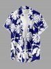 Cocout Tree Leaf Print Matching Hawaii Beach Outfit For Couples -  