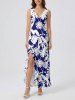 Cocout Tree Leaf Print Matching Hawaii Beach Outfit For Couples -  