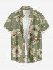 Flower Print Matching Hawaii Beach Outfit For Couples -  
