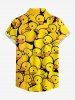 Chemise hawaïenne à imprimé canard mignon pour femme - Jaune XL