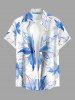 Flowers Watercolor Print Matching Hawaii Beach Outfit For Couples -  