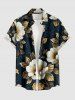 Flower Leaf Print Matching Hawaii Beach Outfit For Couples -  