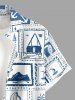 Coconut Tree Pineapple Flower Seascape Scarf Print Matching Hawaii Beach Outfit For Couples -  