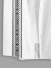 Ships From US Warehouse • Fast Delivery In 2–3 Business Days | Men's Matching Two Piece Co Ord Geometric Print Button Up Short Sleeves Shirt And Drawstring Casual Shorts Set -  