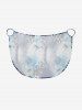 Paréo de plage convertible à imprimé léopard fleuri ombré - Bleu 4X