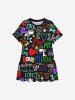 Colorful Letters Dog Heart Paw Print Matching Hawaii Beach Outfit For Family -  