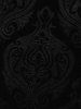Robe débardeur grande taille à lacets, gaufré floral et bordure en dentelle - Noir L | US 12