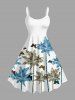 Coconut Tree Butterfly Print Matching Hawaii Beach Outfit For Couples -  