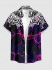 Ethnic Graphic Tie Dye Print Plus Size Matching Hawaii Beach Outfit For Couples -  