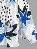 Strawberry Flower Print Hawaii Split Pocket A Line Midi Dress - Blanc S