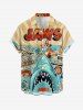 Shark Seascape Print Matching Hawaii Beach Outfit For Family -  