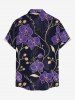 Tenue de plage hawaïenne assortie à imprimé de branches fleuries pour couples - Concorde 