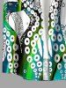 Octopus Print Hawaii Button Pocket Shirt For Men -  