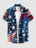 Patriotic American Flag Christmas Tree Print Matching Outfit For Couples -  