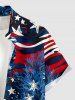 Patriotic American Flag Christmas Tree Print Matching Outfit For Couples -  