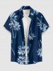 Matching Hawaii Shirt and Romper Beach Outfit Coconut Tree Print For Couples -  