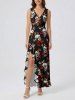 Ensemble assorti pour couples avec imprimé têtes de mort, papillons et fleurs - Noir 