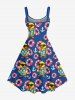 Duck Swimming Ring Anchor Print Hawaii A Line Dress -  
