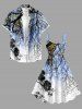 Tree Branch Sky Print Hawaii A Line Dress -  