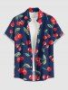 Cherry Print Matching Hawaii Beach Outfit For Couples - Cadetblue 